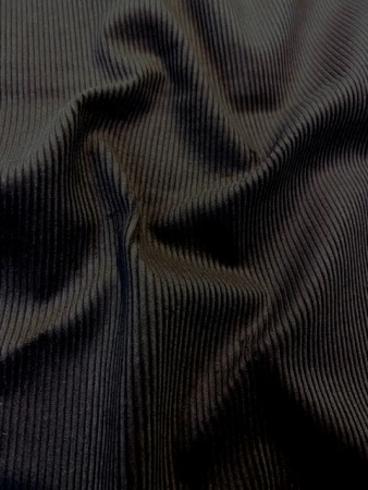 Вельвет однотонный ЧЕРНЫЙ ткани