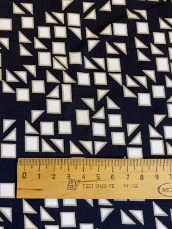 Вискоза ГЕОМЕТРИЯ молочная