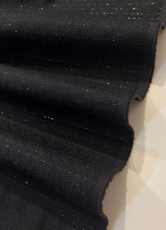 Креп С ЛЮРЕКСОМ черный