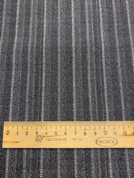 Ткань костюмная ПОЛОСКИ - ЕЛОЧКИ меланж ткани