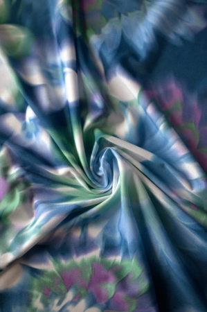 Трикотаж масло холодное Лучезарные цветы3