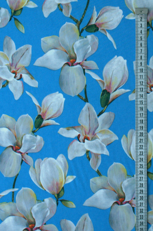 Креп стрейч Цветы весны 2