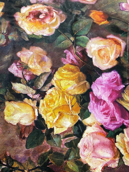 Кожа искусственная ОСЕННИЙ РОЗАРИЙ