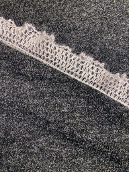 Трикотаж Ангора - меланж МОКРЫЙ АСФАЛЬТ