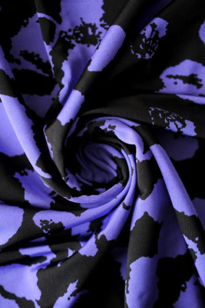 Трикотаж холодная вискоза Неоновый леопард 3