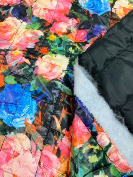 Стежка курточная РОЗЫ МИКС.