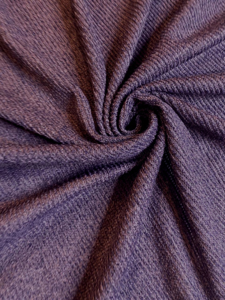 Трикотаж меланж с люрексом БАКЛАЖАН трикотажная ткань