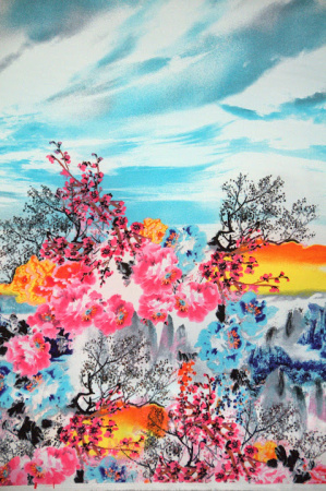 Креп плательно-блузочный ВОСТОЧНЫЙ САД