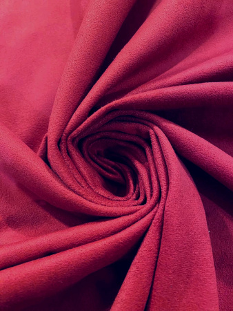 Замша однотонная КРАСНОЕ ВИНО