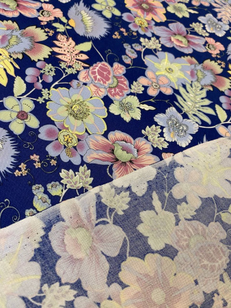 Вискоза ИЗЫСКАННЫЙ МИЛЬФЛЕР синий