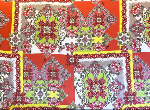 Шелк натуральный ЯРКИЙ ПЭЧВОРК