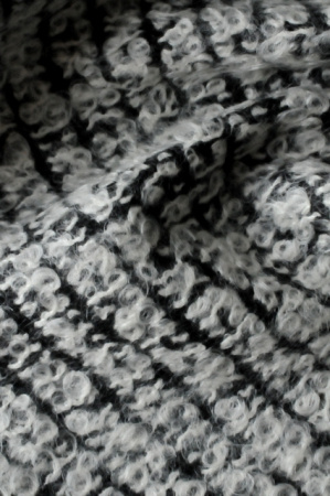 Ткань костюмная ШАНЕЛЬ ПУШИСТАЯ серая