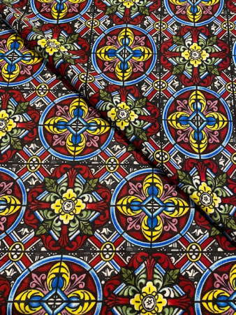 Трикотаж (милано) ВИНТАЖНЫЙ СТИЛЬ винный полотно