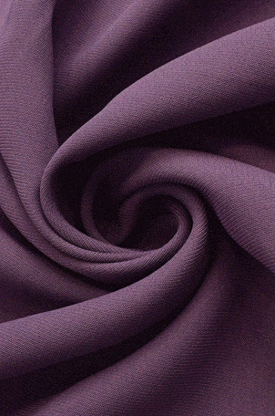 Креп ОДНОТОННЫЙ пыльный баклажан