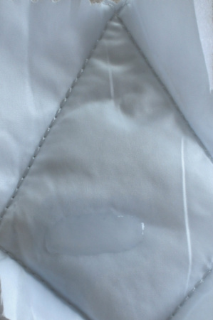 Курточная стежка двухслойная Белая 2