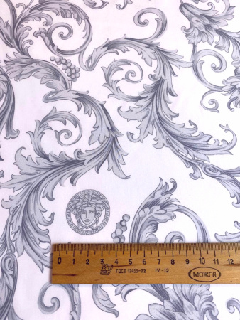 Курточная ткань ЗАВИТКИ Серый