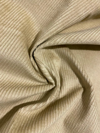 Вельвет однотонный МОЛОЧНО - БЕЖЕВЫЙ ткани