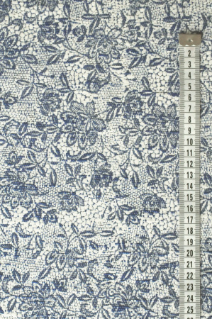 Жаккард "Летний" синий ткань