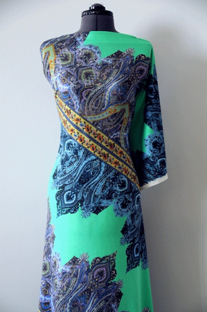 Трикотаж ДИАГОНАЛЬНЫЙ ОРНАМЕНТ ткань