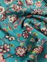 Шерсть плательная ЦВЕТОЧНЫЙ КОМПЛИМЕНТ изумруд ткани