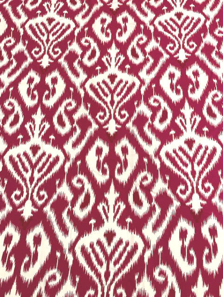 Штапель ИКАТ фуксия