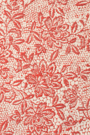 Жаккард "Летний" красный ткань