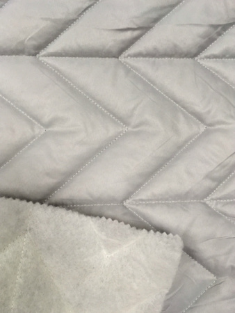 Стежка курточная Зигзаг серая 2