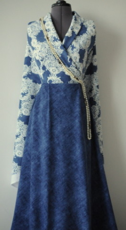 Трикотаж джерси Джинс Синий 4