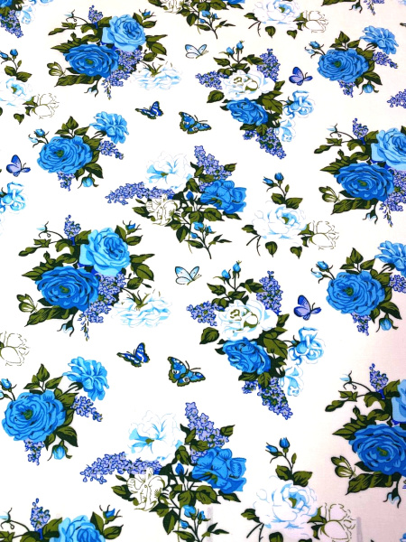 Штапель БУКЕТЫ ИЗ БИРЮЗОВЫХ РОЗ