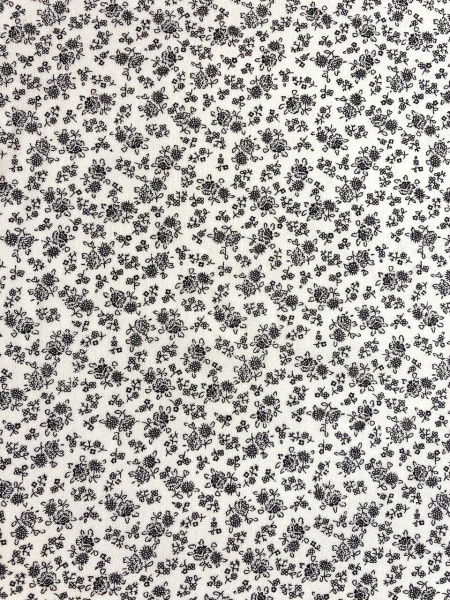 Штапель МЕЛКИЕ ЦВЕТОЧКИ фон сливочный