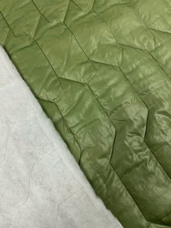 Стежка курточная "Ломаная линия" хаки