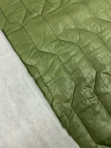 Стежка курточная "Ломаная линия" хаки