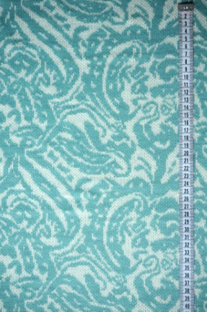 Трикотаж МОРОЗНОЕ УТРО бирюзовый полотно