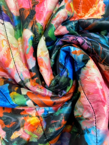 Стежка курточная РОЗЫ МИКС.