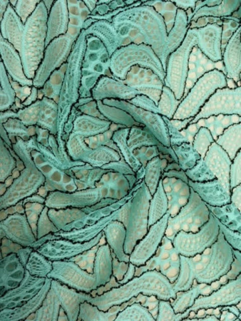 кружево цвет мятный 2