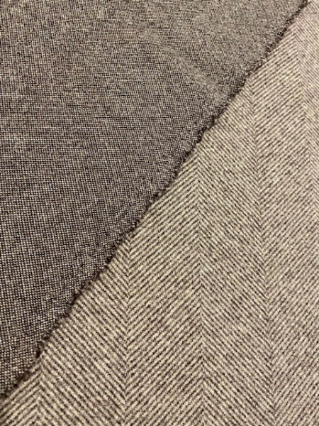 Джерси ТВИД В ЕЛОЧКУ коричневый. полотно