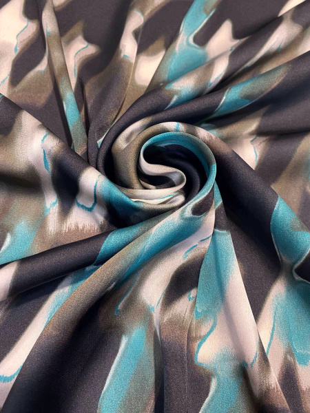 Шелк искусственный ЛАПКА КРУПНАЯ бирюза