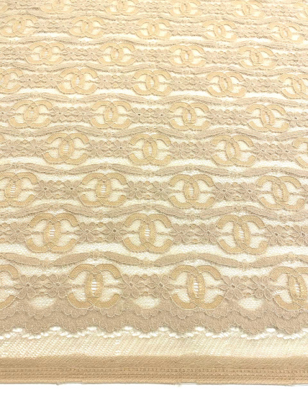 Кружевное полотно ЛОГО беж Кружевное полотно ЛОГО беж ткань