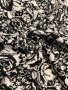 Трикотаж (милано) РОЗЫ ЧЕРНО-БЕЛЫЕ полотно