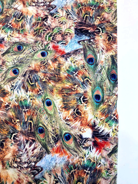 Штапель РОСКОШНЫЙ ПАВЛИН песочный