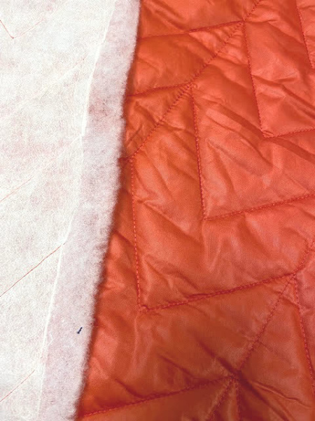 Стежка курточная "Зигзаг" красная