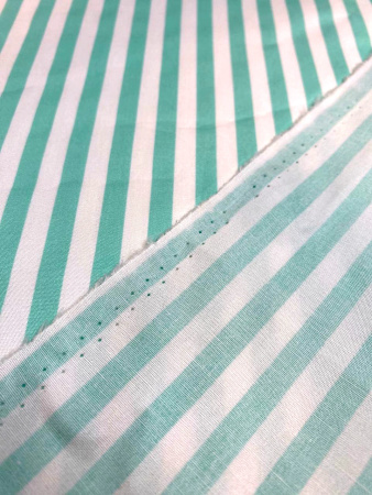 Сорочечная ткань ПОЛОСКА мята