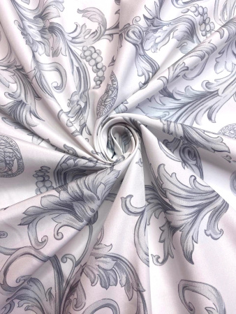 Курточная ткань ЗАВИТКИ Серый