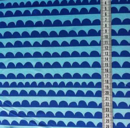 Бифлекс для купальников Синие фестончики