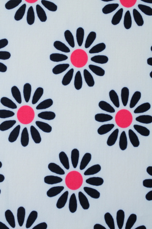 Бифлекс для купальников Ромашки темно-синие