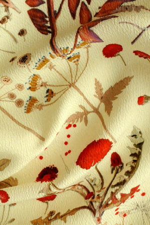 Креп плательно - блузочный "Ботаника"