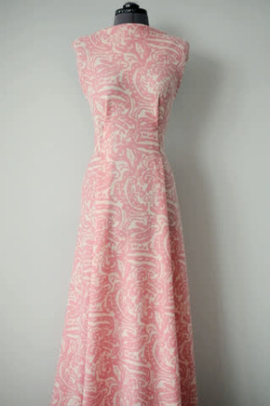 Трикотаж МОРОЗНОЕ УТРО розовый полотно