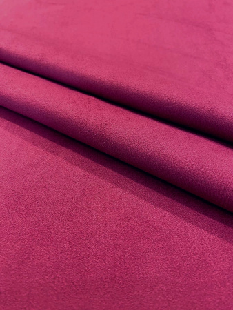 Замша ФУКСИЯ основа серый трикотаж