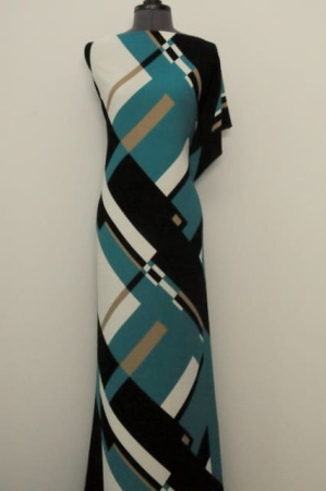 Креп плательно - костюмный Геометрический рисунок 6