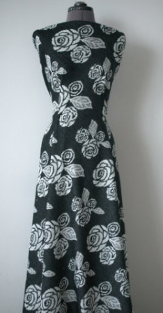 Трикотаж вязанный Зимние розый Черный 5